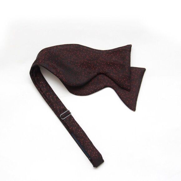 Men's Self-tied Bow Tie Black Silk Bow tie Big Butterfly Bow tie S668 - Picture 6 of 11